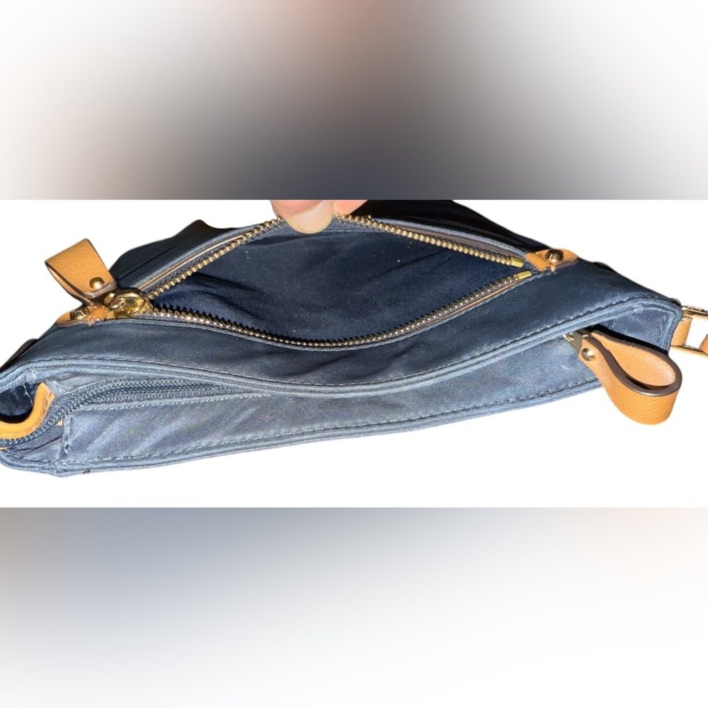 Michael Kors Kelsey Blue Nylon Crossbody Bag with Adjustable Strap - Picture 5 of 11